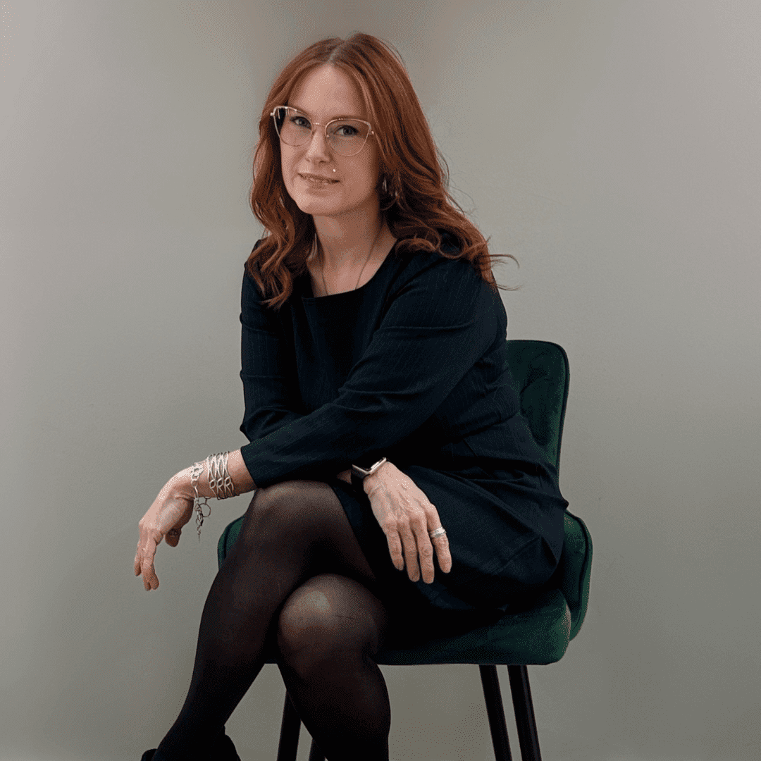 Portrait of Heidi Wheeler-Sheppard, a professional stylist at Salon Khouri, showcasing their expertise and style.